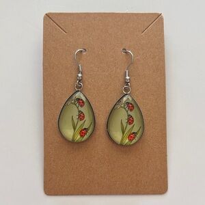 Fashion Jewelry Ladybug Drop Earrings